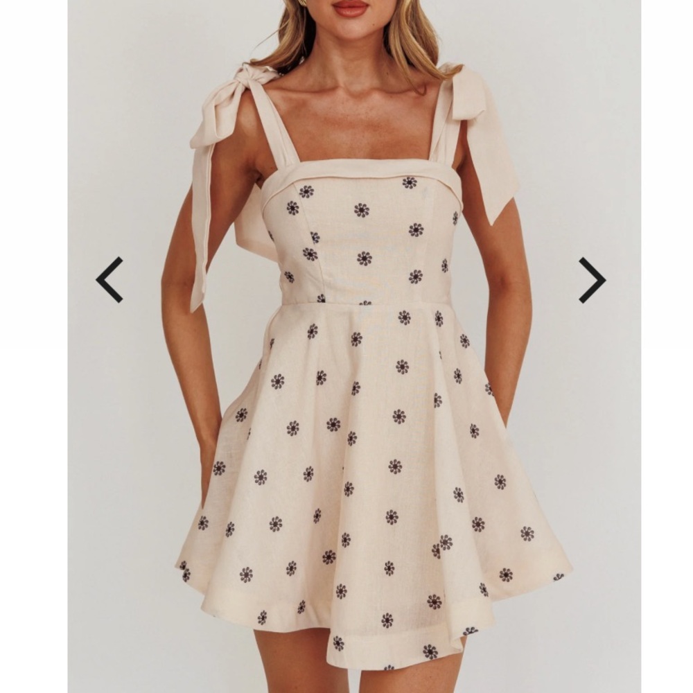 Selfie Leslie Embroidered Floral Mini Dress